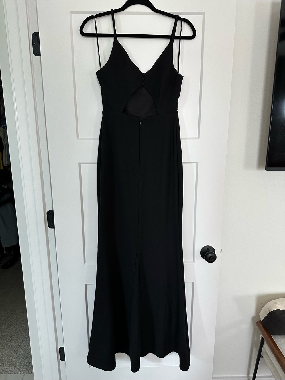 Lulu's Black Spaghetti-Strap Maxi Dress - Picture 3 of 4